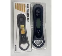 Termometro digitale a lettura istantanea per carne, retroilluminazione e calibrazione, con apribottiglie, per grigliare e cucinare, gadget da cucina per barbecue, tacchino, caramelle, liquidi