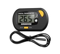 Termometro Digitale A Serbatoio - Sensore D'acqua Preciso, Display LCD | Calibro A Batteria Per Acquario Tropicale, Ciotola Di Pesce, Serbatoio Nano, Contenitore, Scatola Di Rettile, Controllo Della