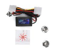 Termometro digitale a sonda impermeabile per sistemi di raffreddamento a liquido per PC, display a puntatore con filettatura G1/4, sensore NTC10K e