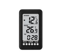 Termometro digitale con funzione orologio Stazione meteorologica termometri elettronici for temperatura wireless LCD for interni esterni