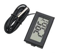 Termometro digitale con sonda per acquario terrario monitoraggio della temperatura liquida da -50 a 110 C grande display LCD batteria inclusa (1 metro)