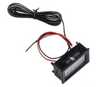 Termometro digitale da -50 a 110 °C con sonda da 1 m, DC 5-12 V, misuratore di temperatura per auto, acquario, piscina, serbatoio, display retroilluminato rosso blu verde (blu)
