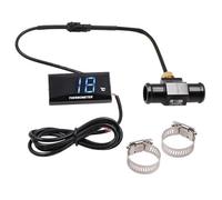 Termometro digitale della temperatura dell'acqua del motociclo, adattatore del sensore di temperatura del sensore del metallo Adatto universalmente per moto (18mm)