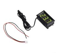 Termometro digitale esterno da -50 a 110 °C con sensore di metallo da 1 m, DC 5 - 12 V, per auto, acquario, terrario, frigorifero, indicatore LED verde rosso, precisione di misurazione 0,1 gradi