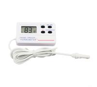 Termometro Digitale Frigo con -50°C~70°C, Lettura per istantanea per Congelatore e Cucina, Sonda Esterna Impermeabile, Monitoraggio Temperatura Interno Esterno, 6.8cm