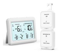 TERMOMETRO DIGITALE FRIGORIFERO CONGELATORE 2 SENSORI DISPLAY LCD