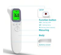 Termometro digitale frontale portatile mini senza contatto, termometro medico per la misurazione della temperatura corporea e febbre per uso umano Policloruri di vinile