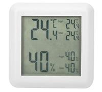Termometro digitale igrometro per interni, monitor di temperatura e umidità con display LCD, registra i valori massimi e minimi, commutatore ℃/℉, da tavolo o a parete per casa e uf