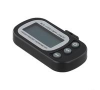 Termometro digitale impermeabile per frigorifero con conversione da Celsius a Fahrenheit, registra corrente, basse e alte temperature, display facile da leggere per il monitoraggio (nero)