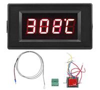 Termometro Digitale Industriale 220V con Sonda Termocoppia Tipo K Display Grande ad Alta Precisione per Forno e Saldatura