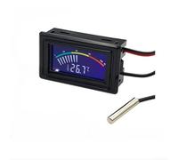 Termometro digitale industriale con sonda impermeabile, da -10 °C a 70 °C, display LCD per case PC, raffreddamento computer e monitor industriali (blu)