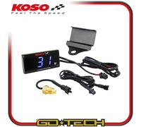 TERMOMETRO DIGITALE KOSO MOTO SCOOTER SENSORE PT1/8 UNIVERSALE con SUPPORTO NERO