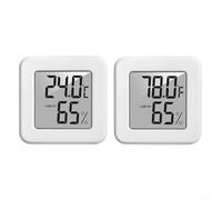 Termometro digitale LCD compatto e misuratore di umidità per uso interno, con icone del livello di comfort e letture chiare della temperatura (A)