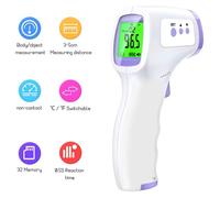 Termometro digitale LCD frontale infrarossi senza contatto per febbre