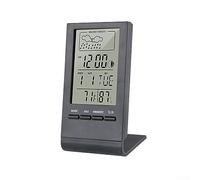 Termometro digitale LCD Igrometro Misuratore di umidità Orologio per temperatura Ambiente interno, Termometro ambientale con monitor dell'umidità della temperatura