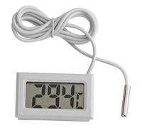 Termometro Digitale LCD Mini Con Sensore di Temperatura Esterno in Metallo per Frigorifero, Congelatore, Acquario