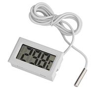 Termometro Digitale LCD, Mini Display LCD Termometro Digitale con Sonda per Misuratore di Temperatura Termometro Digitale LCD con Sensore da 1,5 M per Frigorifero e Congelatore Frigorifero Acquario