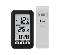 Termometro Digitale LCD Termometro Wireless For Interni Ed Esterni Misuratore Di Temperatura Con Trasmettitore Orologio Digitale Di Temperatura ℃/℉ Monitor Accurato