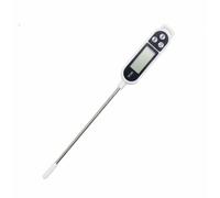 Termometro digitale per alimenti con display LCD per misurare la temperatura di acqua, olio e latte in cucina.