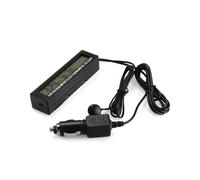 Termometro Digitale per Auto 3 In 1, Voltmetro, Temperatura Interna Ed Esterna, Misuratore di Tensione, Sveglia, Retroilluminazione Blu-Arancione