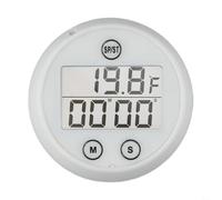 Termometro digitale per bagno di ghiaccio con timer, galleggiante a immersione fredda, impermeabile IP67, display a LED per Celsius Fahrenheit, monitor di recupero piscina (bianco)