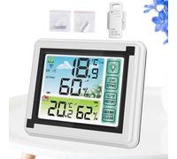 Termometro digitale per camera da : Misuratore di umidità accurato, Misuratore di temperatura wireless | Monitoraggio 'ambiente di casa schermo chiaro, Tracker Climatico Per Gestione Del