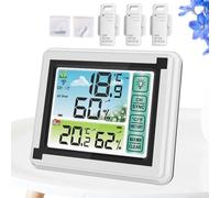 Termometro digitale per camera da : Misuratore di umidità accurato, Misuratore di temperatura wireless | Monitoraggio 'ambiente di casa schermo chiaro, Tracker Climatico Per Gestione Del