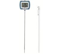 Termometro digitale per caramelle con ampio display girevole, sonda lunga 25,4 cm, lettura istantanea programmabile per cottura a olio (bianco, 25,4 cm)