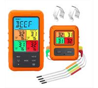 Termometro digitale per carne da barbecue, per forno, con timer (B)