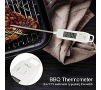 Termometro Digitale per Carne, Termometro per Carne, Termometro per Liquidi Alimentari con Ampio Display LCD, Gamma -50℃~300℃ per Bistecca, Pesce, Griglia per Barbecue