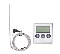 Termometro Digitale per Carne Wireless con Doppia Sonda e Timer LCD per Barbecue e Cucina Impermeabile Alta Precisione 0-250°C