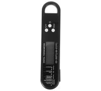 Termometro Digitale per Cucina Nero Sonda Lunga, Alta Precisione | Acciaio Inox e Abs, Magnete Interno e Foro per Appenderlo, per Formula Latte e Tè