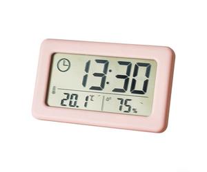 Termometro digitale per interni e misuratore di umidità con display LCD, registra i valori ambientali massimi e minimi nelle impostazioni della stanza (rosso)