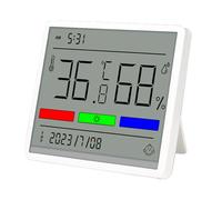 Termometro digitale per interni, igrometro LCD accurato per la casa, misuratore di umidità della temperatura, monitor con visualizzazione ora/data, indicatore di comfort supporto ℃/℉ commutazione per