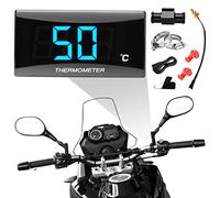 Termometro digitale per moto Strumenti Adattatore per sensore di misuratore display digitale per temperatura dell'acqua, Adattatore per sensore di temperatura per KOSO 18/22mm(18MM-BLUE)