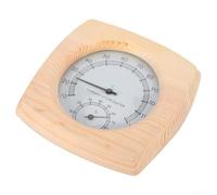 Termometro digitale per sauna, igrometro in legno per bagno turco, resistente al calore, fino a 120 °C, monitor compatto da 140 mm, per spa benessere