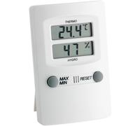 Termometro Digitale Per Umidità E Temperatura Bianco 7 X 2,7 X 11 Cm