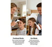 Termometro digitale portatile senza contatto, misura rapidamente la temperatura della fronte e dell'orecchio ABS