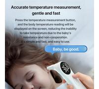 Termometro digitale portatile senza contatto, misura rapidamente la temperatura della fronte e dell'orecchio ABS