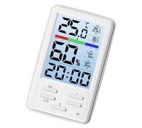 Termometro digitale pratico igrometro con display retroilluminato per temperatura e umidità in diversi spazi