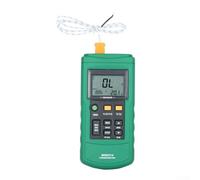 Termometro digitale professionale con memoria dati USB, doppio canale, misurazione per tipo K per J, T, E, R S N -200C fino a 1372C, grande display LCD