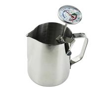 Termometro e bricco per il latte da 600 ml, per caffè perfetti come al bar, ottimo per realizzare caffellatte e cappuccini schiumosi