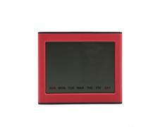 Termometro e igrometro digitale, intervallo da -10 °C a 50 °C, stazione meteo per interni con ampio display LCD, mostra ora, data, giorno della settimana, montaggio a parete o da tavolo, per casa e