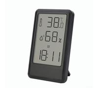 Termometro e igrometro digitale, monitor di temperatura e umidità per interni ed esterni, con ampio display LCD, registra letture min/max, commutabile °C/°F per casa, cucina, stanza dei bambini o