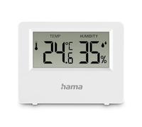 Termometro e igrometro "Ebro", digitale, per interni ed esterni, bianco