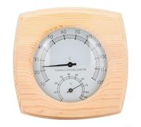 Termometro e igrometro in legno massello nominale per temperature di funzionamento sauna fino a 100 gradi Celsius e alta umidità