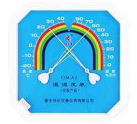 Termometro e igrometro ottagonale analogico con lettura a doppia scala, sensore batteria e design montabile a parete per monitoraggio ambientale interno
