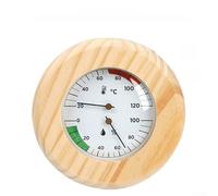 Termometro e igrometro per sauna in legno, misuratore meccanico di temperatura e umidità per bagno turco, spa e centro benessere (B)
