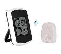 Termometro elettronico digitale wireless per interni ed esterni universale nero