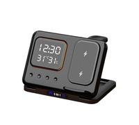 Termometro elettronico for orologio con stazione di ricarica wireless da 15 W, multifunzionale for orologio smartphone,Distribuzione intelligente dell'energia